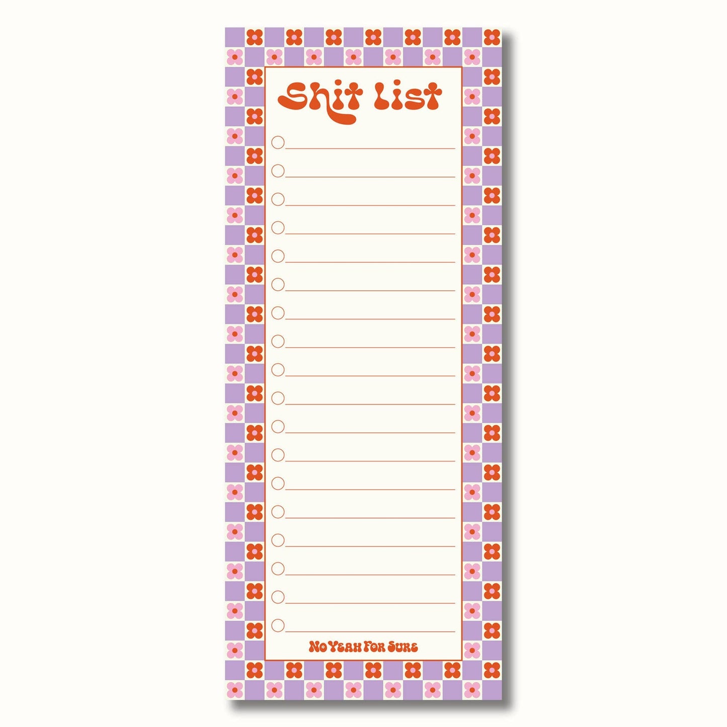 Shit List Notepad | Daisy Orange