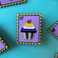 Non-Binary Cupcake Pin