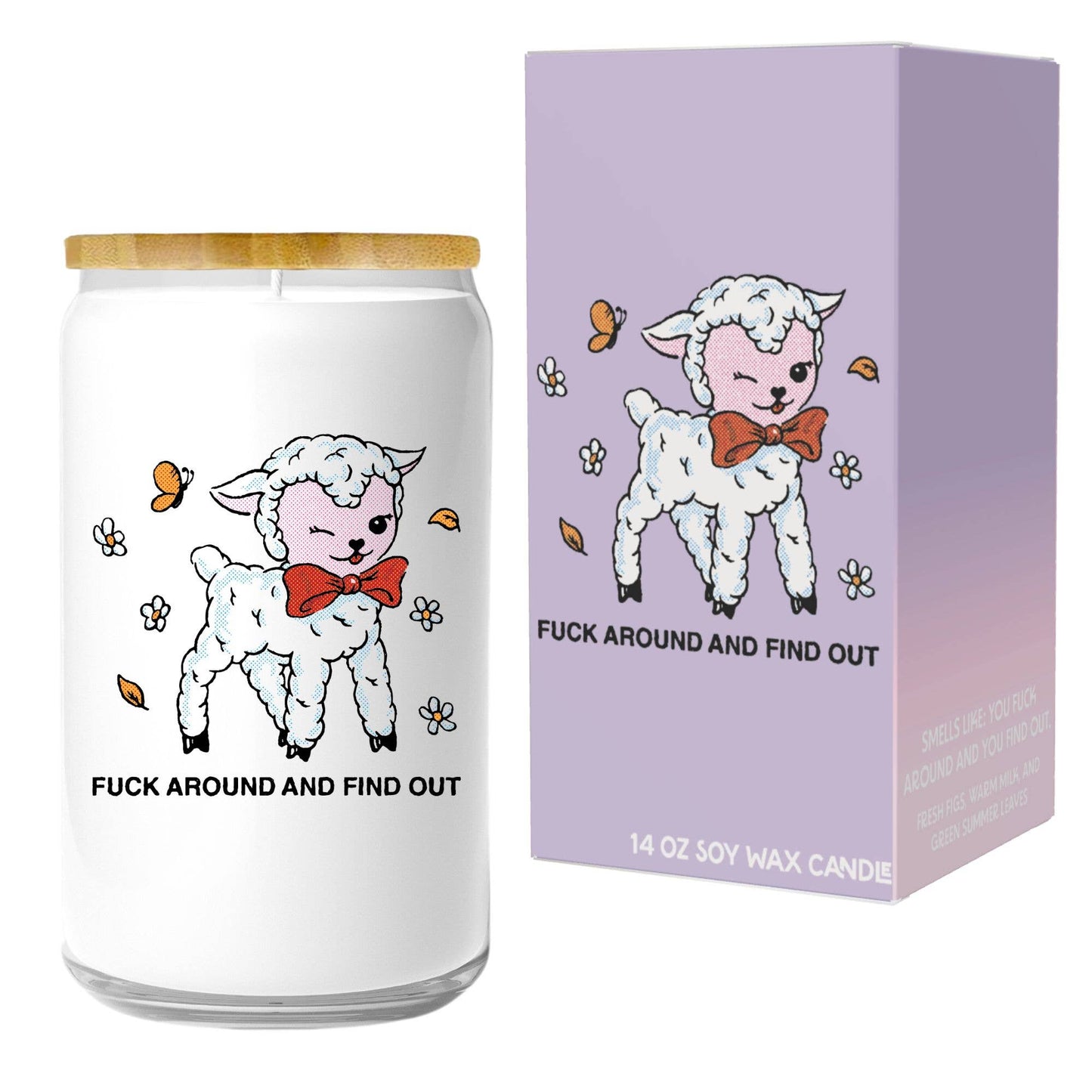 Fuck Around and Find Out Candle (funny, gift, naughty)