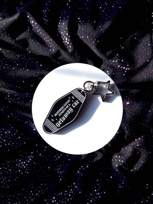 Getaway Car Black Keyring