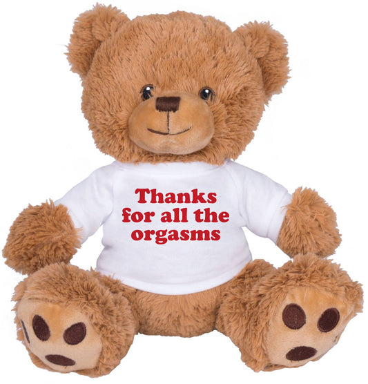 Thanks For The Orgasms Teddy Bear