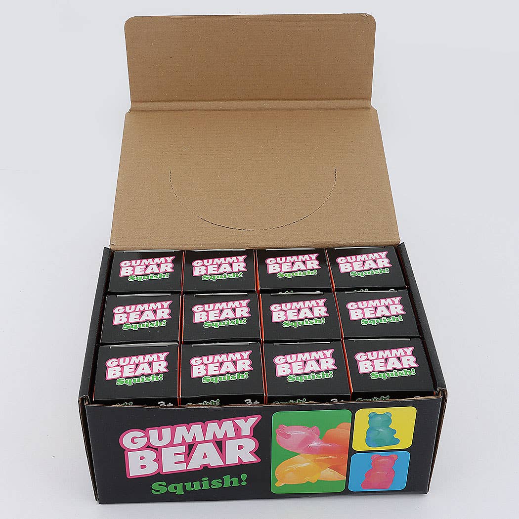Transparent Gummy Bear Squish Fidget Toy