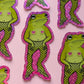 Sexy frog sticker glitter pride funny cute