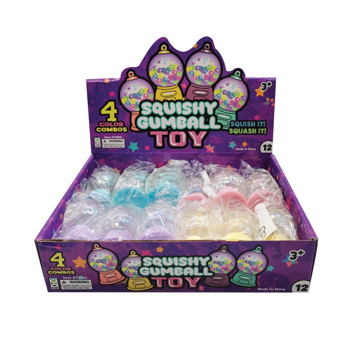 GUMBALL MACHINE SQUISHY TOY  12/DSP