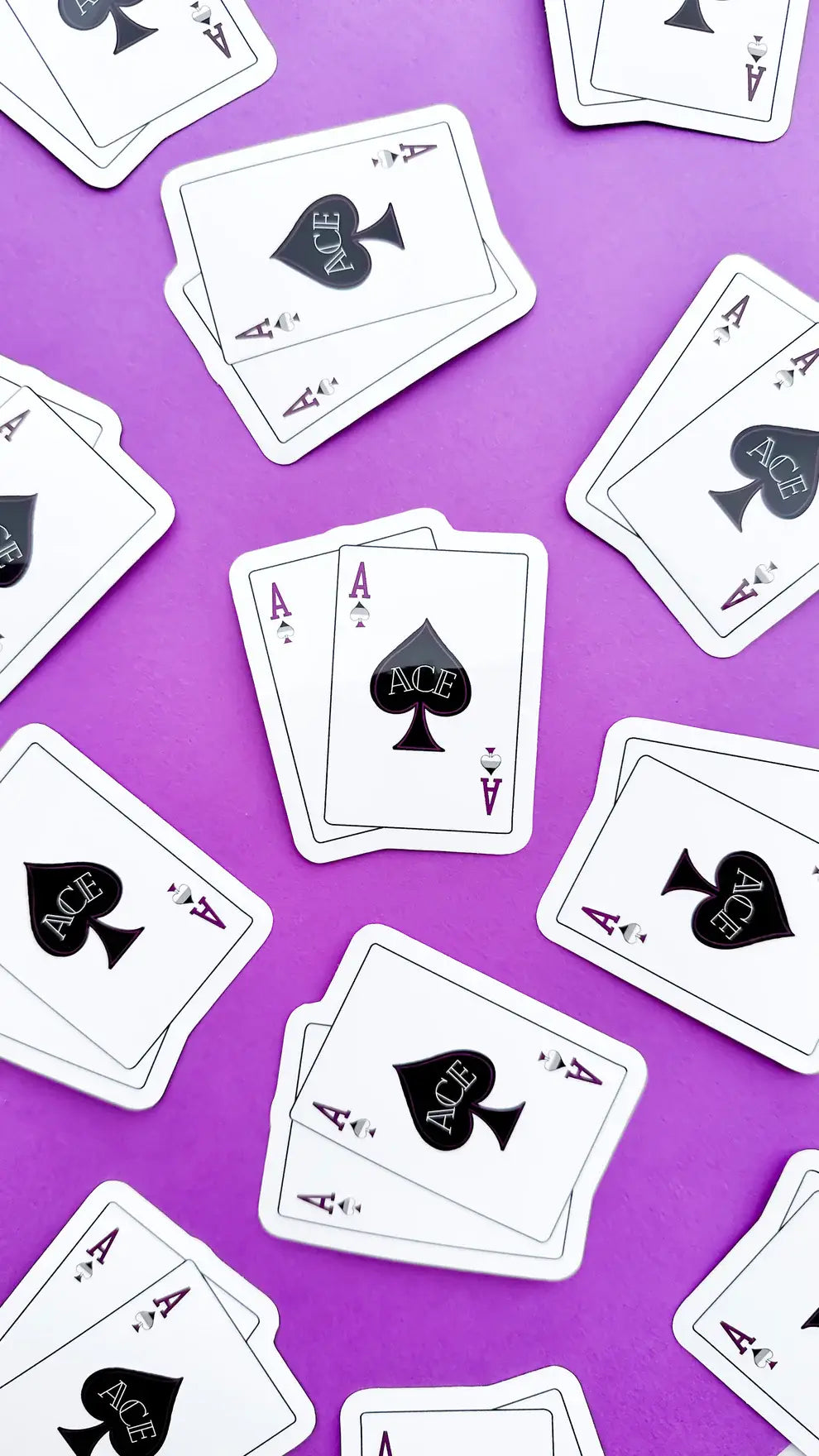 The Pair of Aces Asexual LGBTQIA+ Sticker