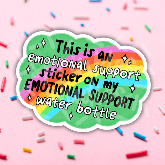 Emotional Support Sticker Vinyl Sticker