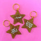 Gold Star Keychains (Please Be Nice, I Tried, Only Cried)