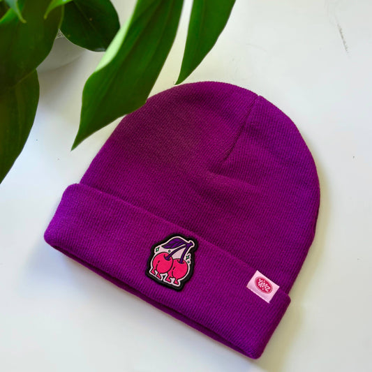 Cherry Beanie Purple
