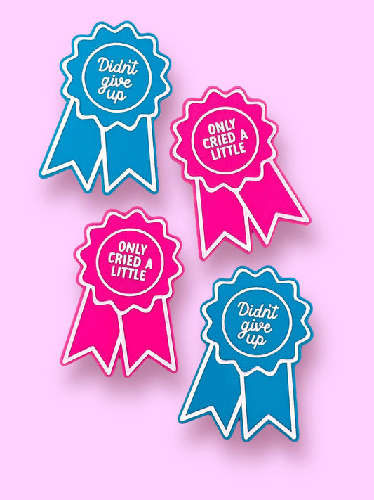 Didn't Give Up / Only Cried a Little Ribbon Magnets