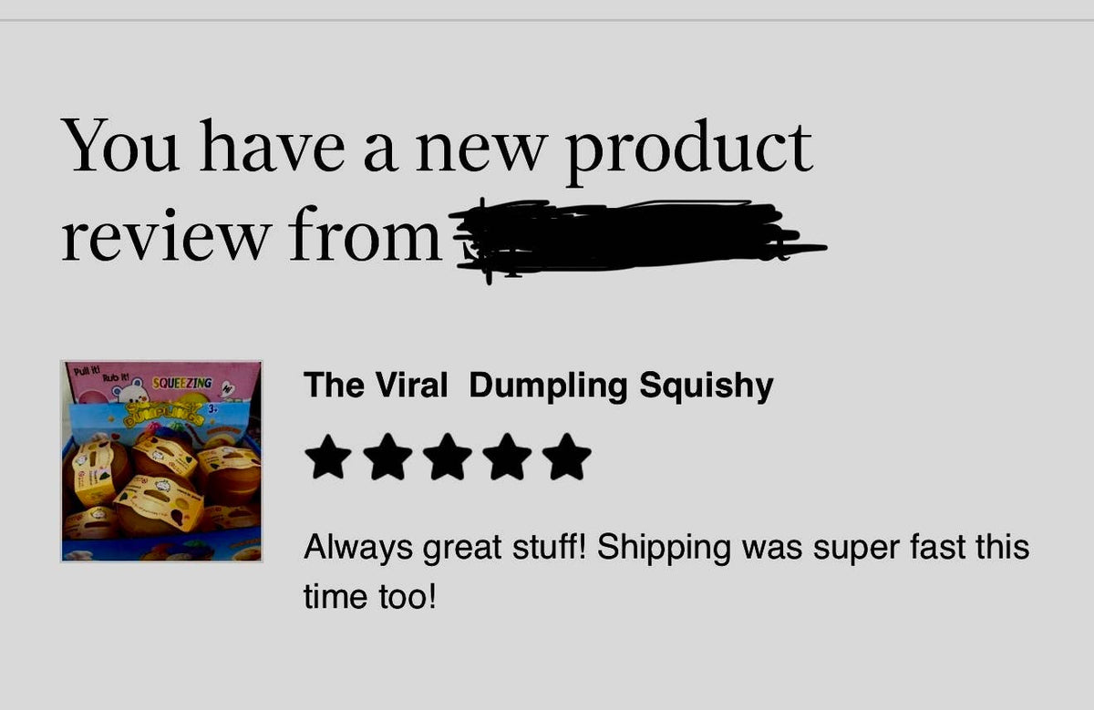 The Viral Dumpling Squishy- Glitter Edition :)