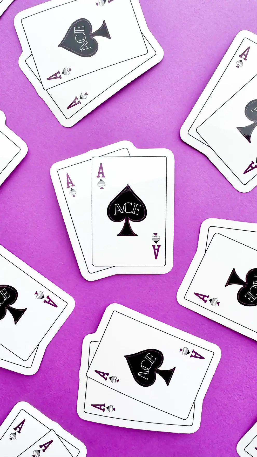 The Pair of Aces Asexual LGBTQIA+ Sticker