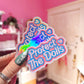 Protect The Dolls Sticker, Trans Rights Sticker, 3.3" x 1.6"