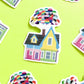 PRIDE Balloon House Sticker