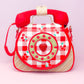 Ring Ring Phone Convertible Handbag - Cherry