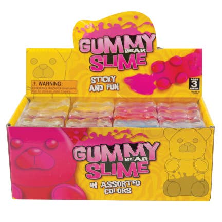 GUMMY BEAR SLIME  3.25INCH  12/DISPLAY