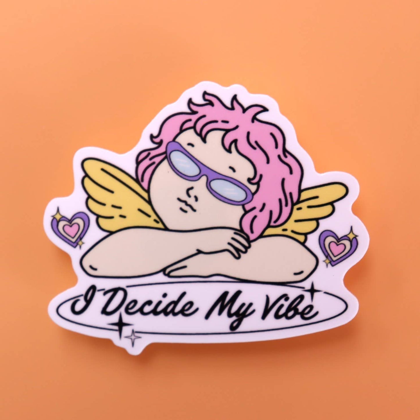 "I Decide My Vibe" Sticker