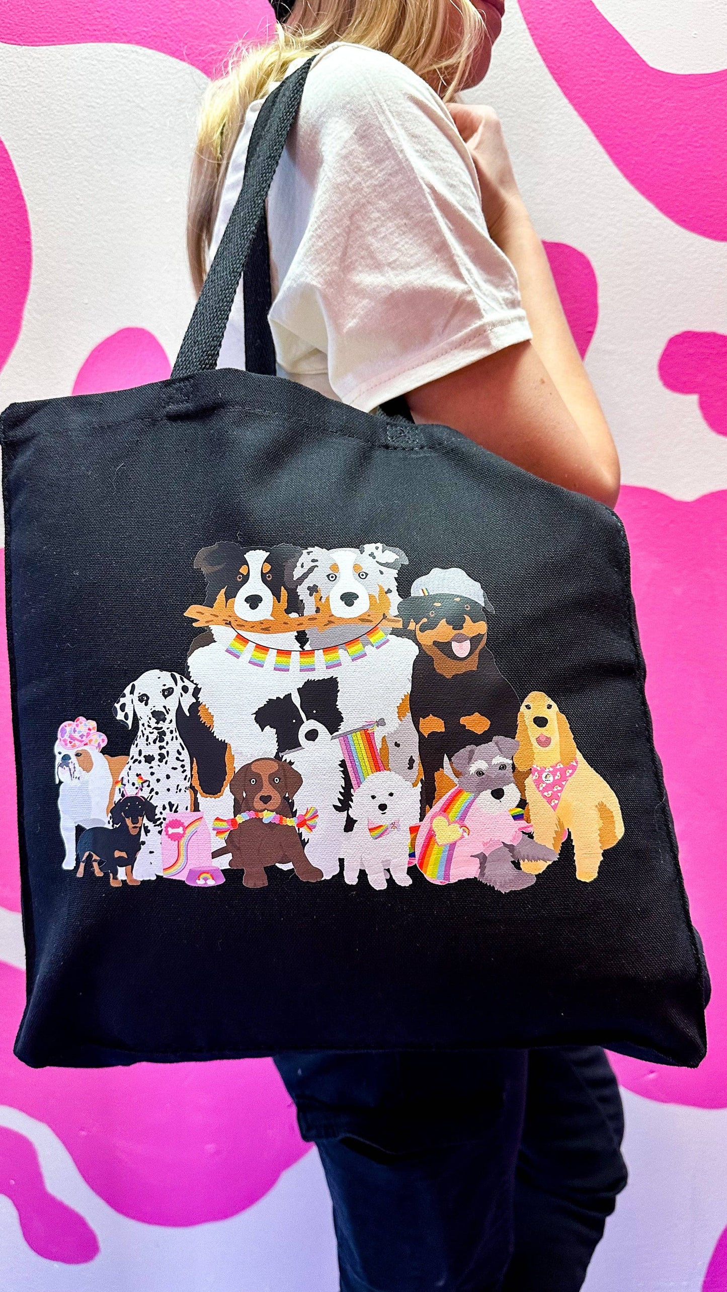 Pride Pawtrol Dog Canvas Tote Bag