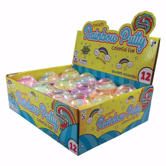 Confetti Rainbow Putty 12/display