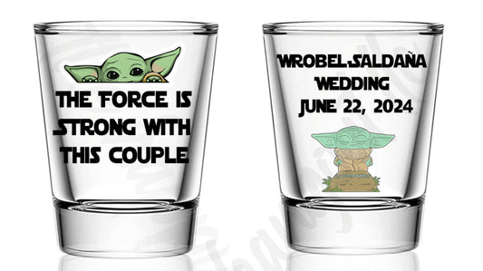 Custom Wedding Shot Glasses