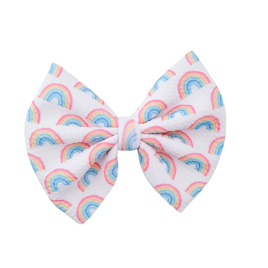 Sophia Hair Bow - Rainbow Everyday