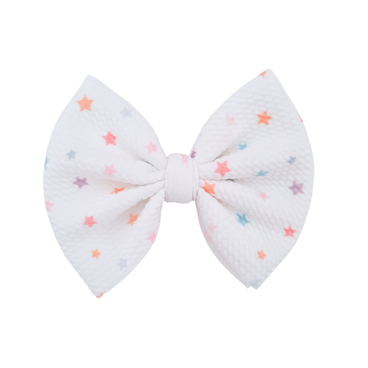 Sophia Hair Bow - Pastel Stars