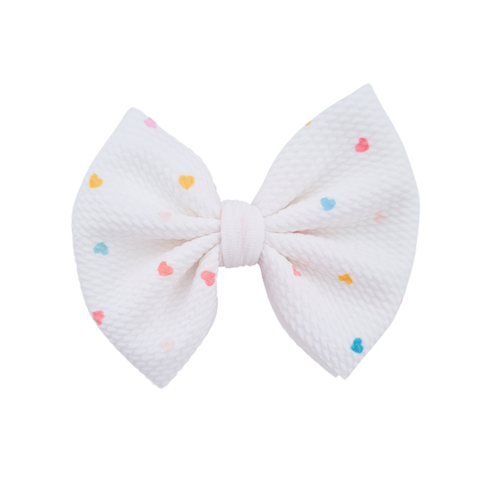 Sophia Hair Bow - Petite Hearts