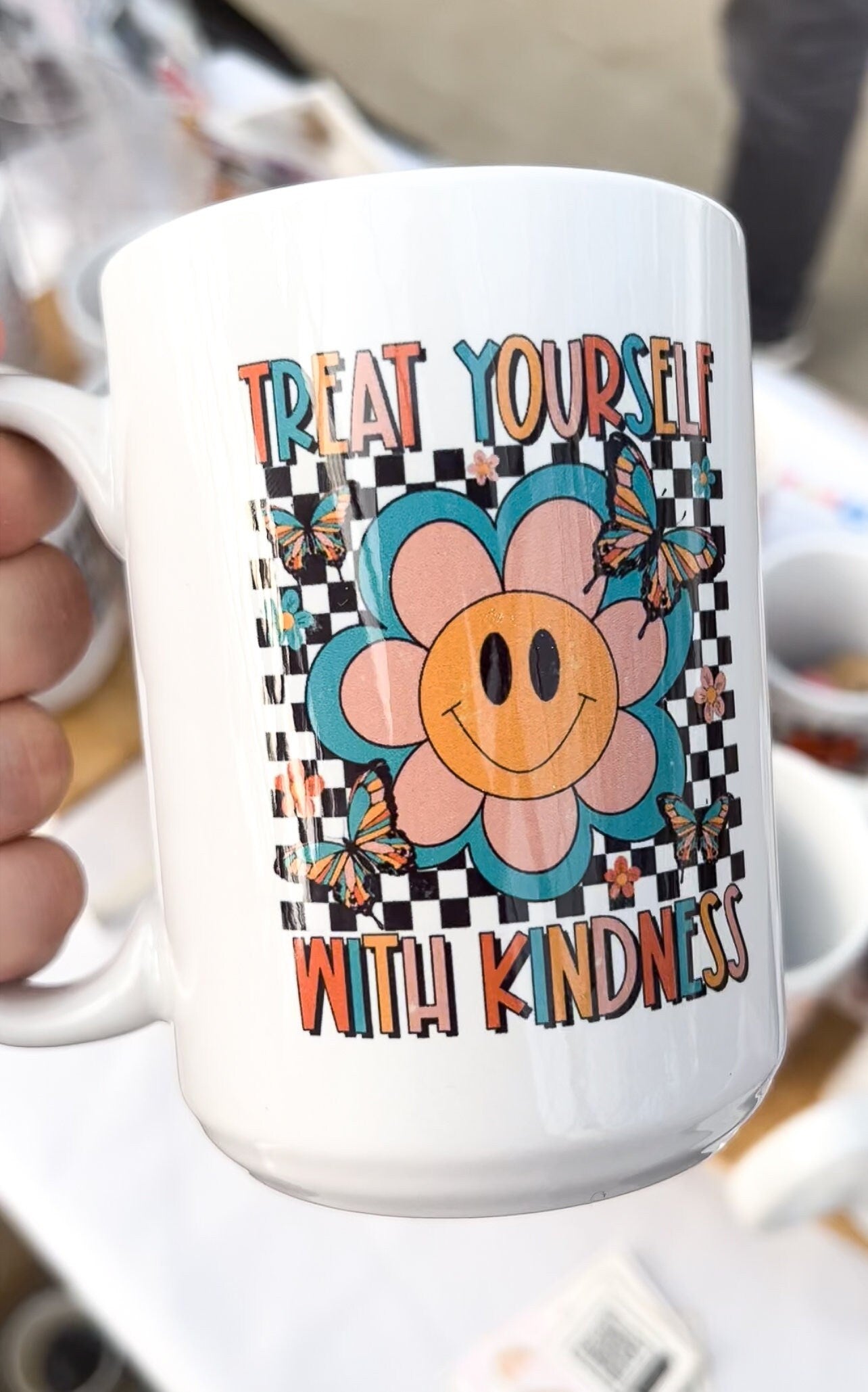 Treat Yourself With Kindness Mug - 15 oz Mug