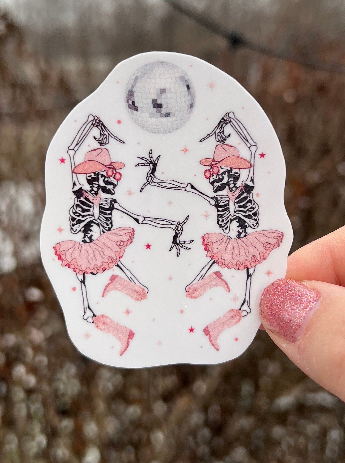 Dancing Skeletons Sticker