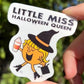 Little Miss Halloween Queen Sticker