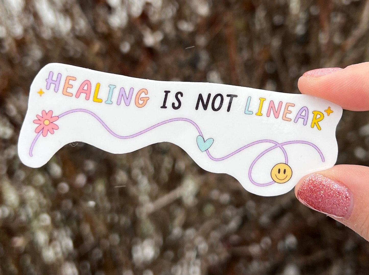 Healing Is Not Linear Sticker