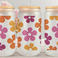 Groovy Flowers Glass - 16 oz. Glass